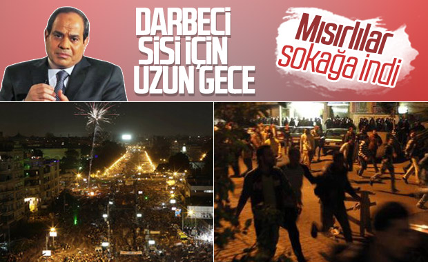 Mısırlılar Sisi'ye karşı ayaklandı