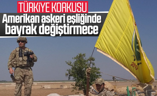 YPG, Türkiye korkusuyla bayrak değiştirdi