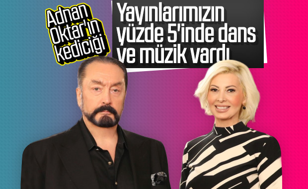 Adnan Oktar'ın kediciğinden dans savunması
