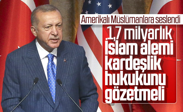 Cumhurbaşkanı Erdoğan, Amerikalı Müslümanlarla buluştu