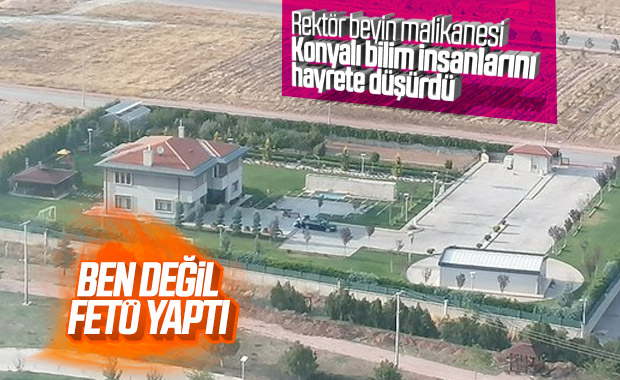Selçuk Üniversitesi'nde tepki çeken malikane