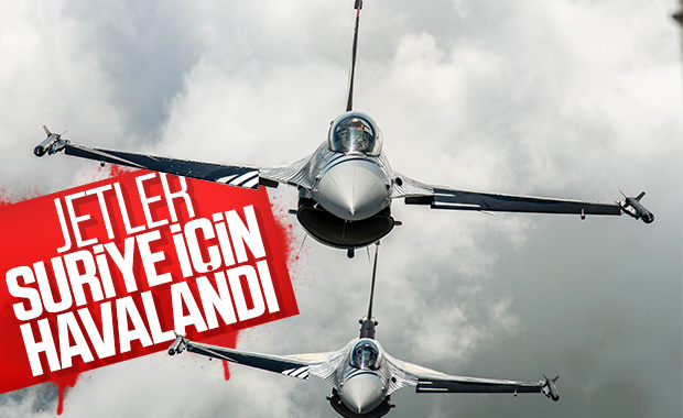 Türk F-16'ları Suriye hava sahasına girdi