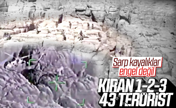 Kıran operasyonlarında toplam 43 terörist öldürüldü