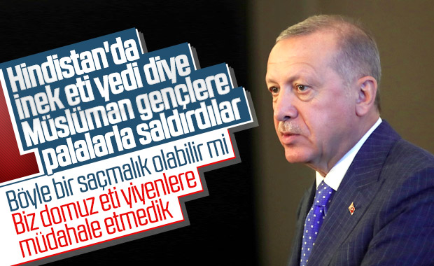 Cumhurbaşkanı Erdoğan'dan Hindistan'a tepki