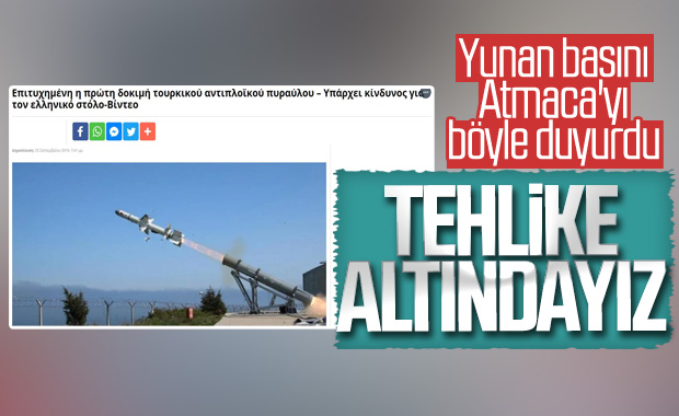 Atmaca'nın başarısı Yunan basınında
