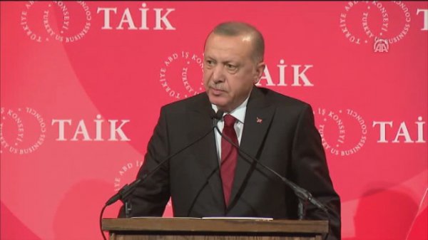 Erdoğan TAİK gala yemeğinde konuştu