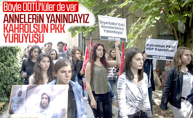 ODTÜ'lü öğrencilerden eylem yapan annelere destek