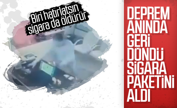 İstanbul'da deprem sırasında kaydedilen ilginç görüntüler
