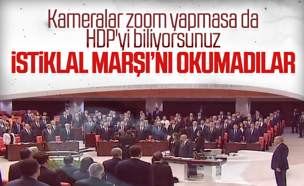 HDP İstiklal Marşı'nı okumadı
