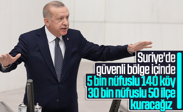 Cumhurbaşkanı Erdoğan: 50 ilçeye 1 milyon Suriyeli göndereceğiz
