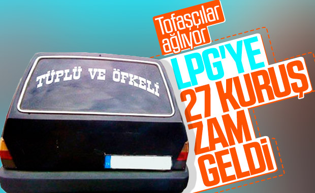 LPG'ye 27 kuruş zam