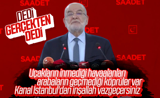 Karamollaoğlu, Kanal İstanbul'un durdurulmasını istedi