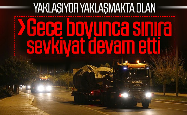 Suriye sınırına 'obüs' sevkiyatı yapıldı
