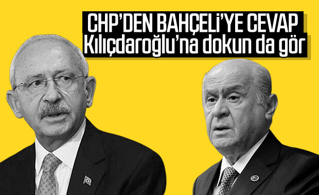 Bahçeli'nin sözlerine CHP'den yanıt