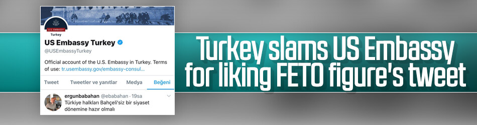 Turkey slams US on liking FETO tweet