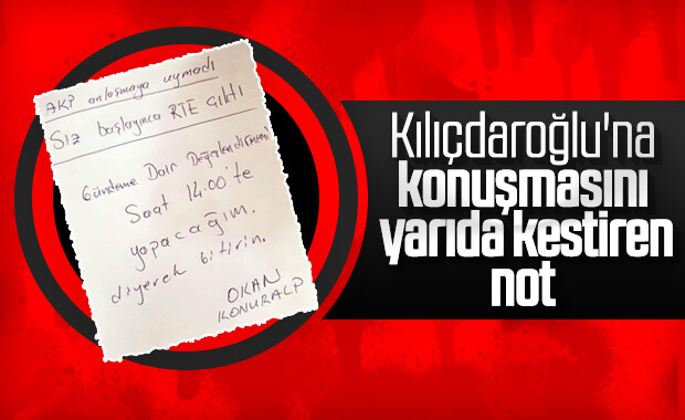 Danışmanının Kemal Kılıçdaroğlu'na yazdığı not