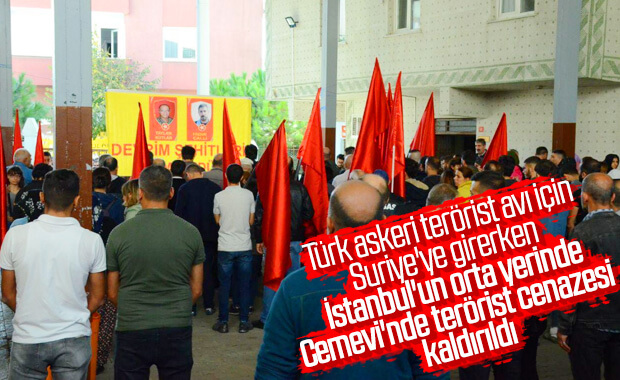 İstanbul'da cemevinden terörist cenazesi kalktı