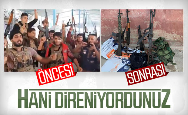 YPG/PKK'lı teröristler kaçtı