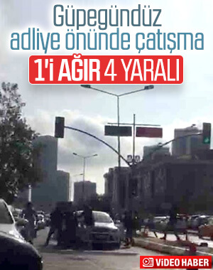 Anadolu Adalet Sarayı önünde çatışma 