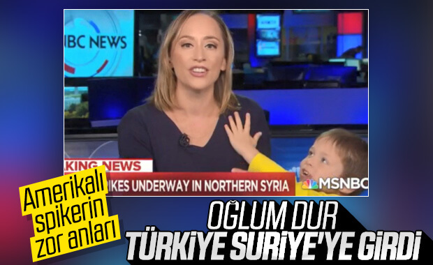 Amerikalı spiker haber sunarken oğlu canlı yayına girdi