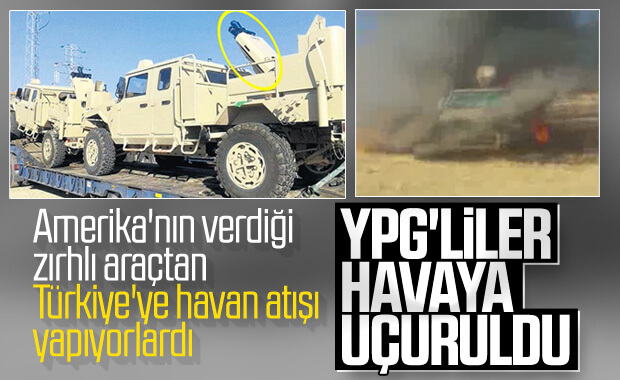 Havan atışı yapan YPG'liler öldürüldü