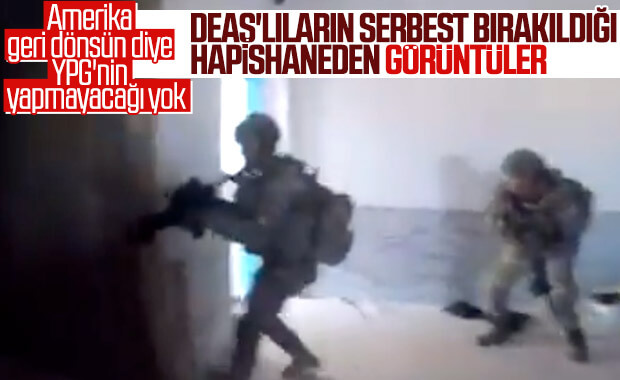 YPG'lilerin DEAŞ'lıları serbest bıraktığı hapishane