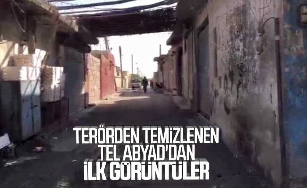 YPG'den temizlenen Tel Abyad'dan ilk görüntüler