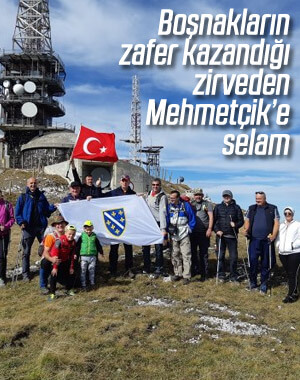 Bosna'daki Paljenik Zirvesi'nden Mehmetçik'e destek