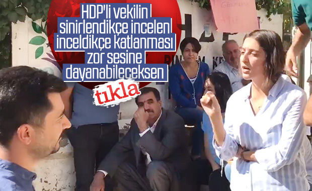 Polislerin sabrını sınayan HDP'li terör sevici vekil