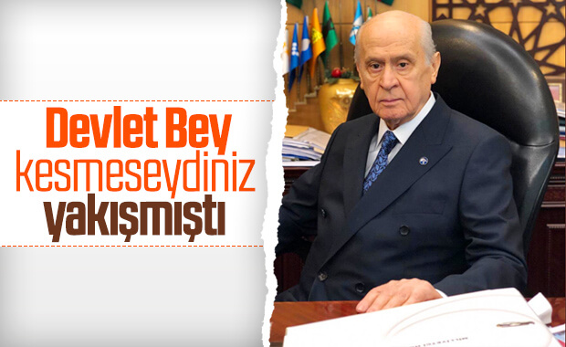 Devlet Bahçeli sakallarını kesti