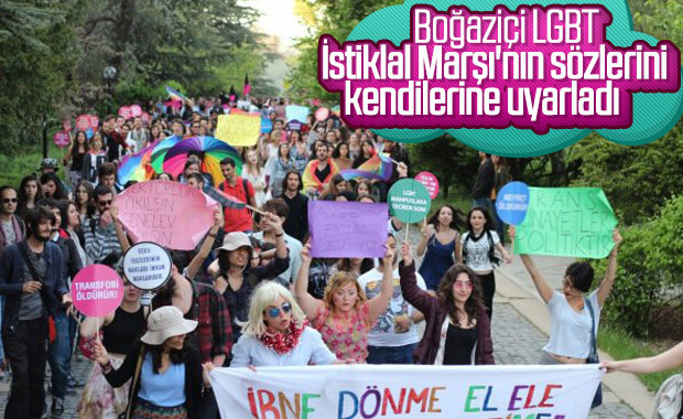 LGBT+ Kulübü, İstiklal Marşı ile dalga geçti