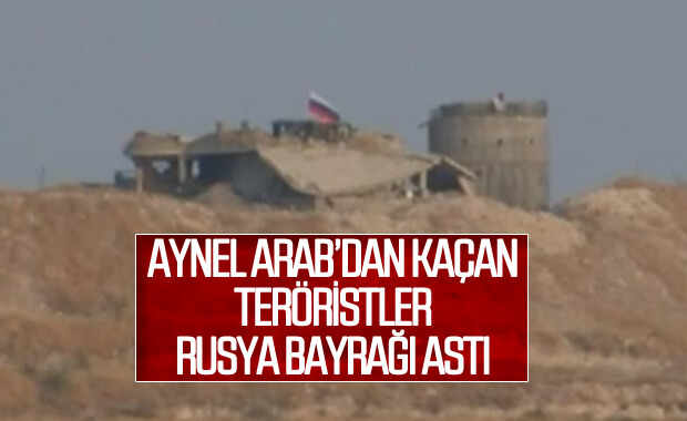 YPG'li teröristler Rusya bayrağı altına sığındı