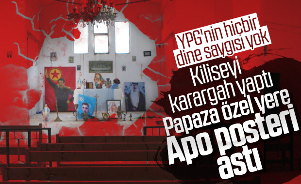 YPG'nin karargah kurduğu Ermeni kilisesi