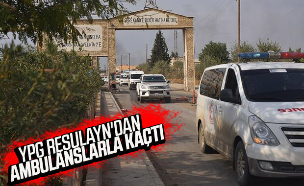 Teröristler ambulanslarla kaçıyor