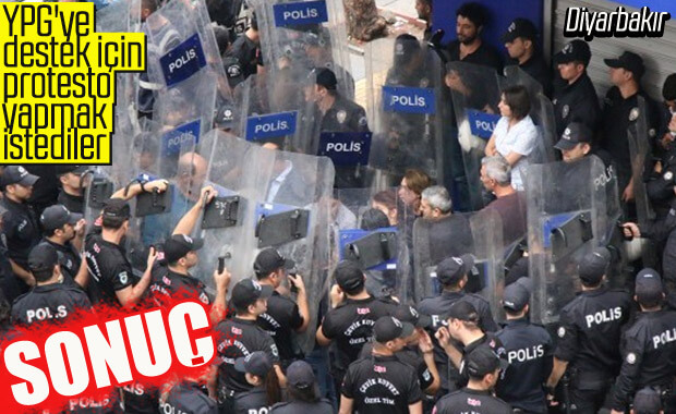 Barış Pınarı Harekatı'nı protesto etmek isyen HDP'lilere engel