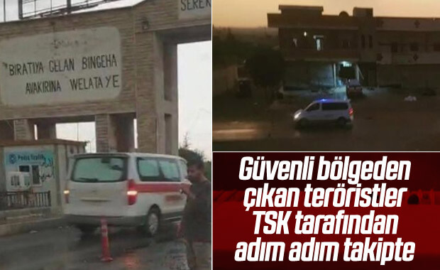 YPG'li teröristlerin çıkışı yakından takip ediliyor