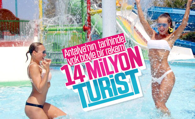 Antalya'da turist rekoru