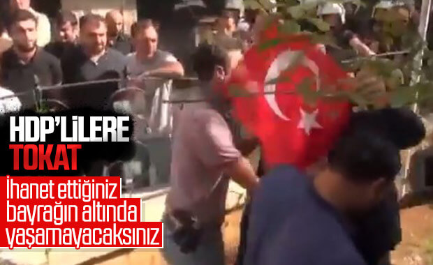 Nusaybin'de HDP'ye tepki