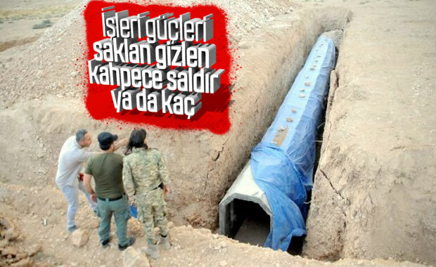 Teröristler Tel Abyad’ı köstebek yuvasına çevirdi