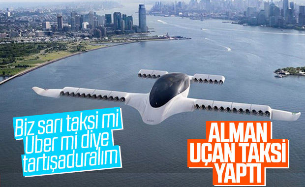 Uçan taksi saatte 100 km hızı aştı