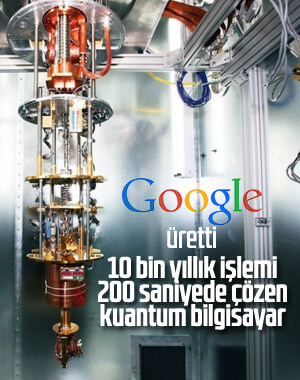 Google: Kuantum bilgisayarı ürettik