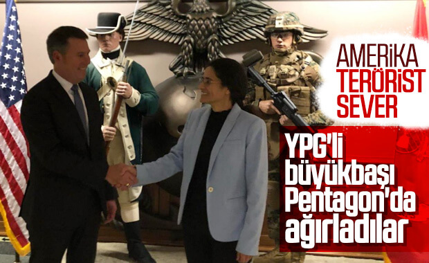 YPG'li İlham Amed, Pentagon'da