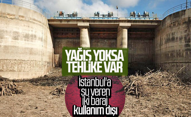 İstanbul'un su ihtiyacını karşılayan barajlarda kuraklık başladı