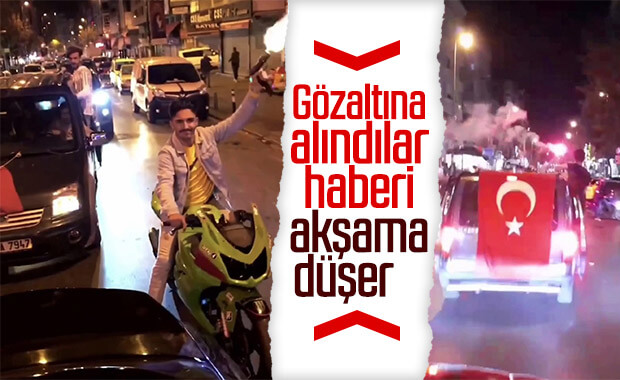 Şehir magandaları trafikte terör estirdi