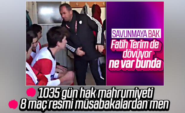 Soyunma odasında futbolcuları tokatlayan antrenöre ceza