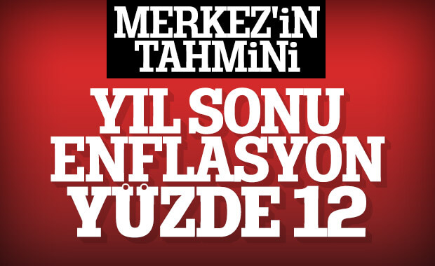 Merkez Bankası yıl sonu enflasyon tahminini düşürdü
