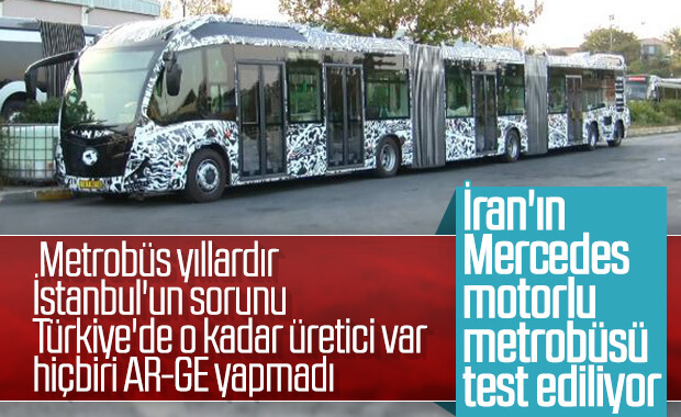 Metrobüs için yeni araç test ediliyor