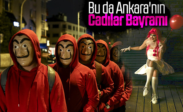 Ankara'da Cadılar Bayramı kutlandı