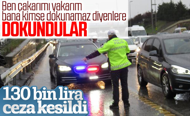 İstanbul'da ilk gün bilançosu: 63 çakarlı araç yakalandı