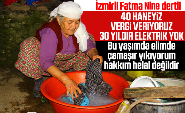 İzmir'de 40 hane, 30 yıldır elektrik bekliyor